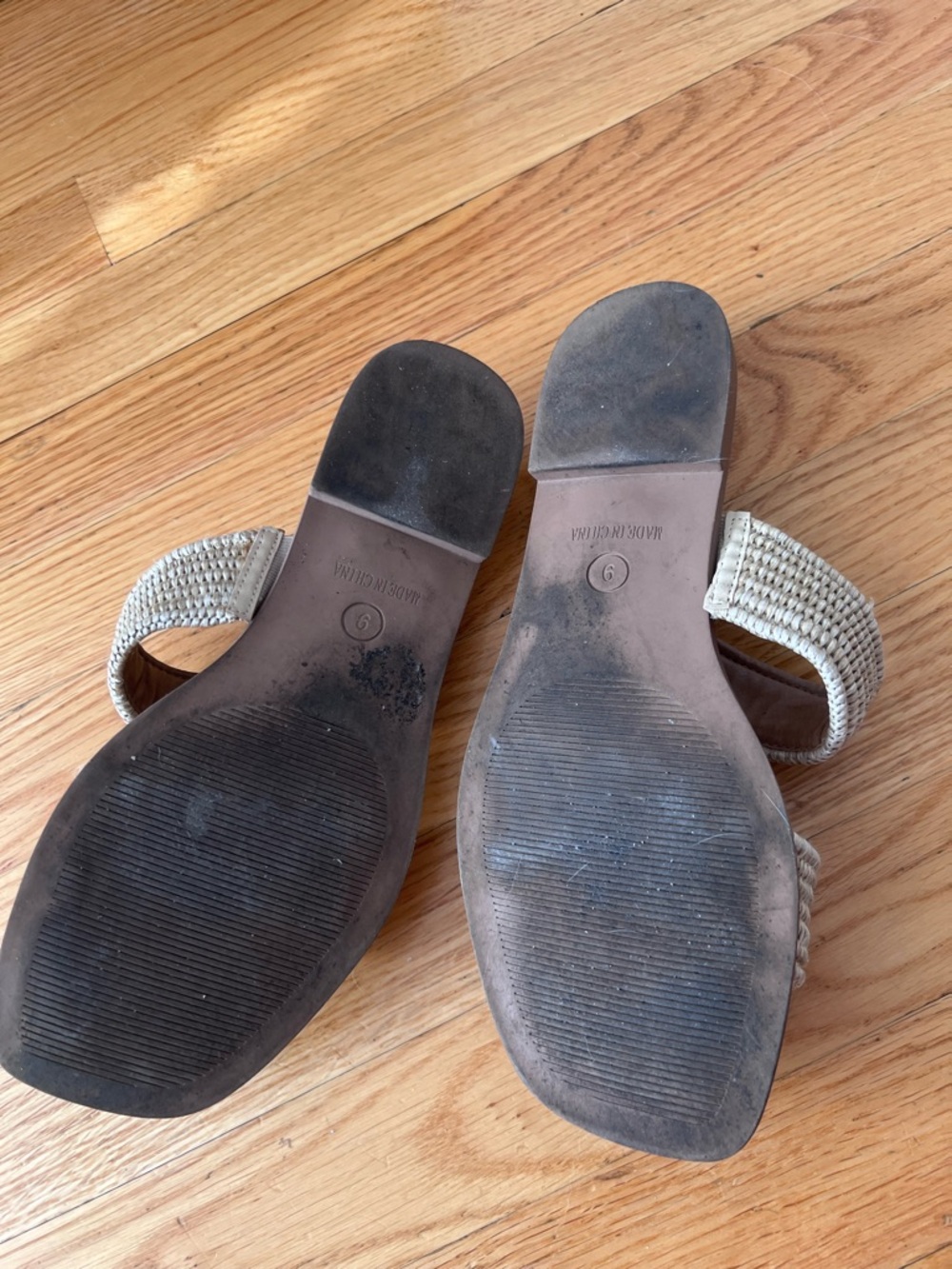 Steve Madden Neutral Woven Double-Strap Slide Sandals - Picture 2 of 3